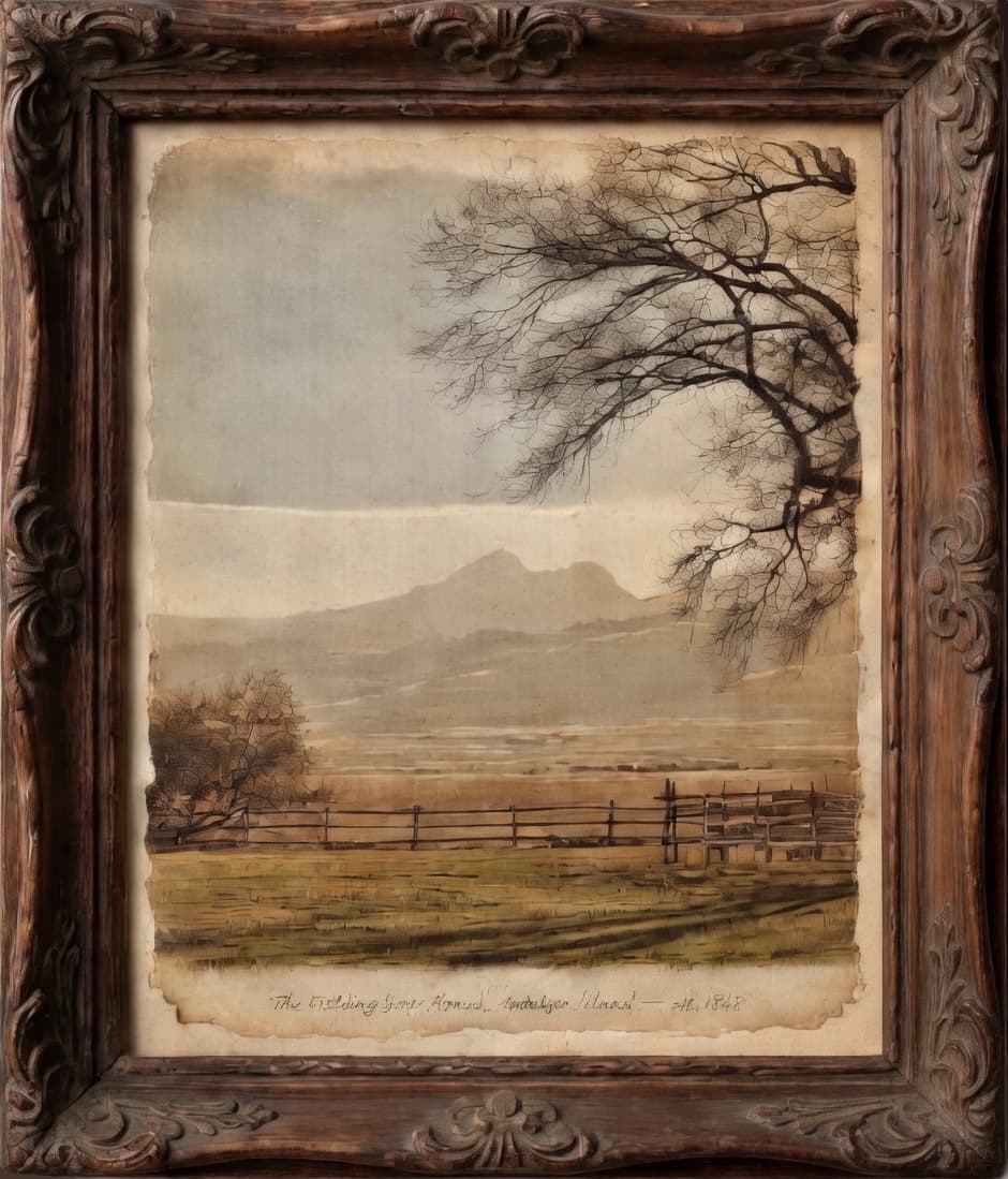 The Fielding Garr Ranch on Antelope Island, Utah. One of the oldest Anglo-built structures in the state